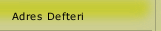 Adres Defteri